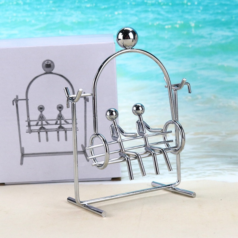 Tech For Office - ของตกแต่งโต๊ะทำงาน/บ้าน ของขวัญสำหรับเด็ก ชุดของเล่นแกว่งตัวแบบ Kinetic Art 1