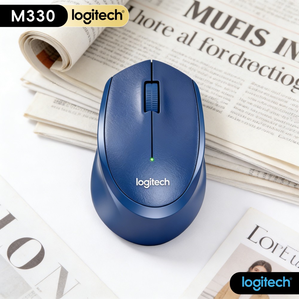 Tech Office Environment - เมาส์ไร้สาย Logitech M330 Silent พร้อมเทคโนโลยีสัมผัส ลดเสียงคลิก