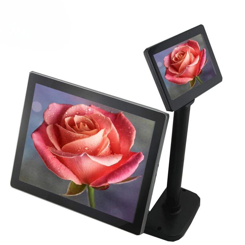 Pole Display Customer - # ซุปเปอร์มาร์เก็ตใช้จอแสดงผล USB pos ขนาด 8