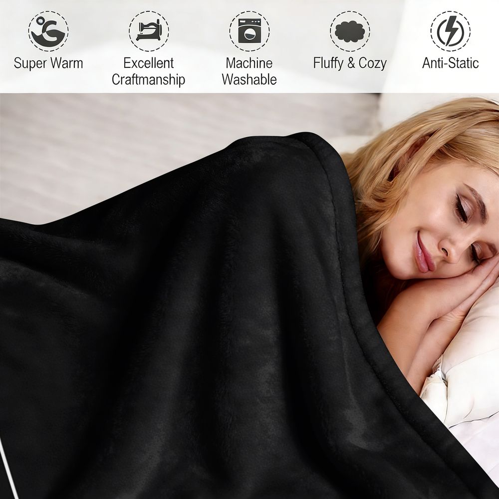 ผ้าห่มฟลานเนลพิมพ์ลายไอคอนแบตเ - Office Tech For Home บทวิจารณ์และราคา