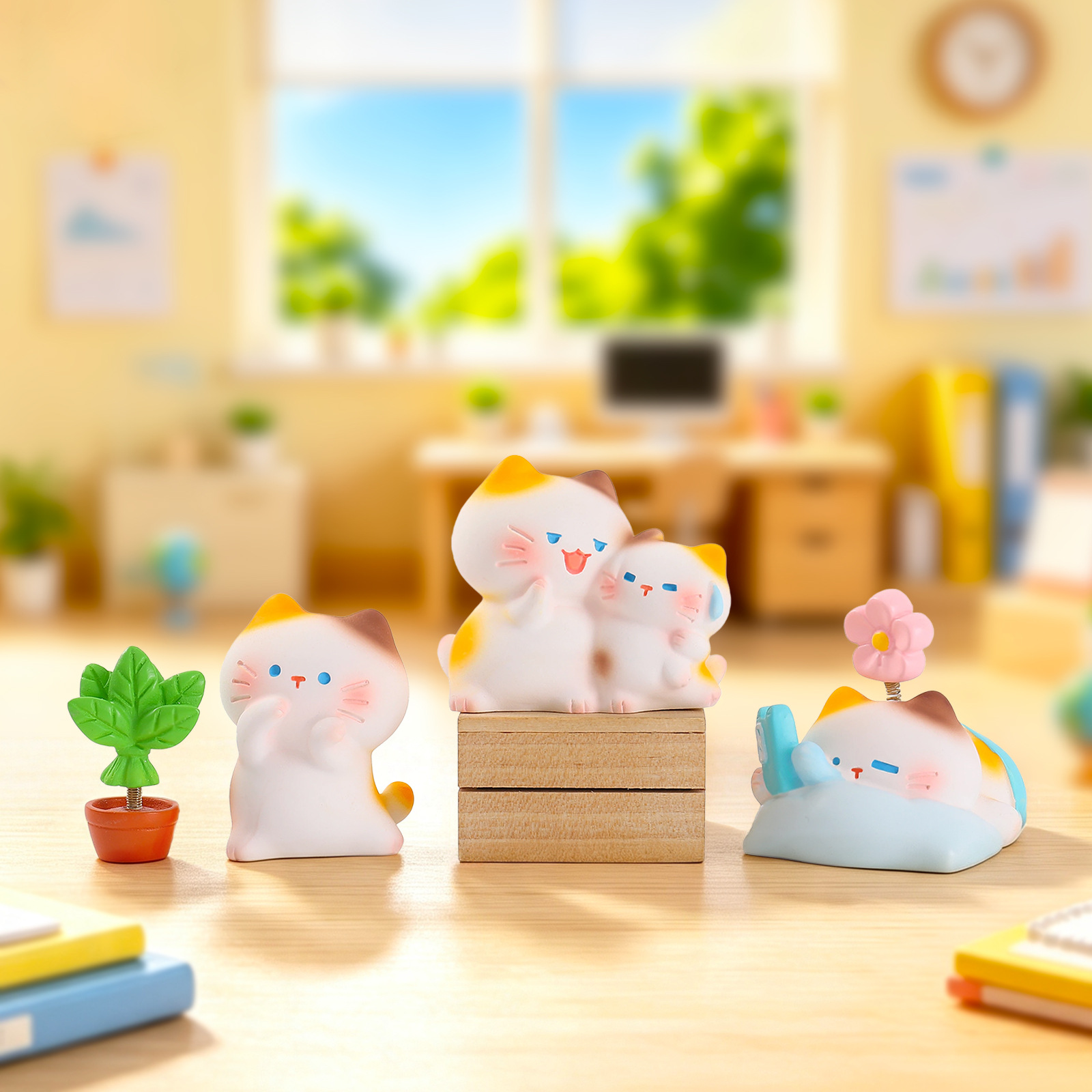 โมเดลแมวเรซิ่นในกล่องสุ่ม ตุ๊ก - Office Technician บทวิจารณ์และราคา
