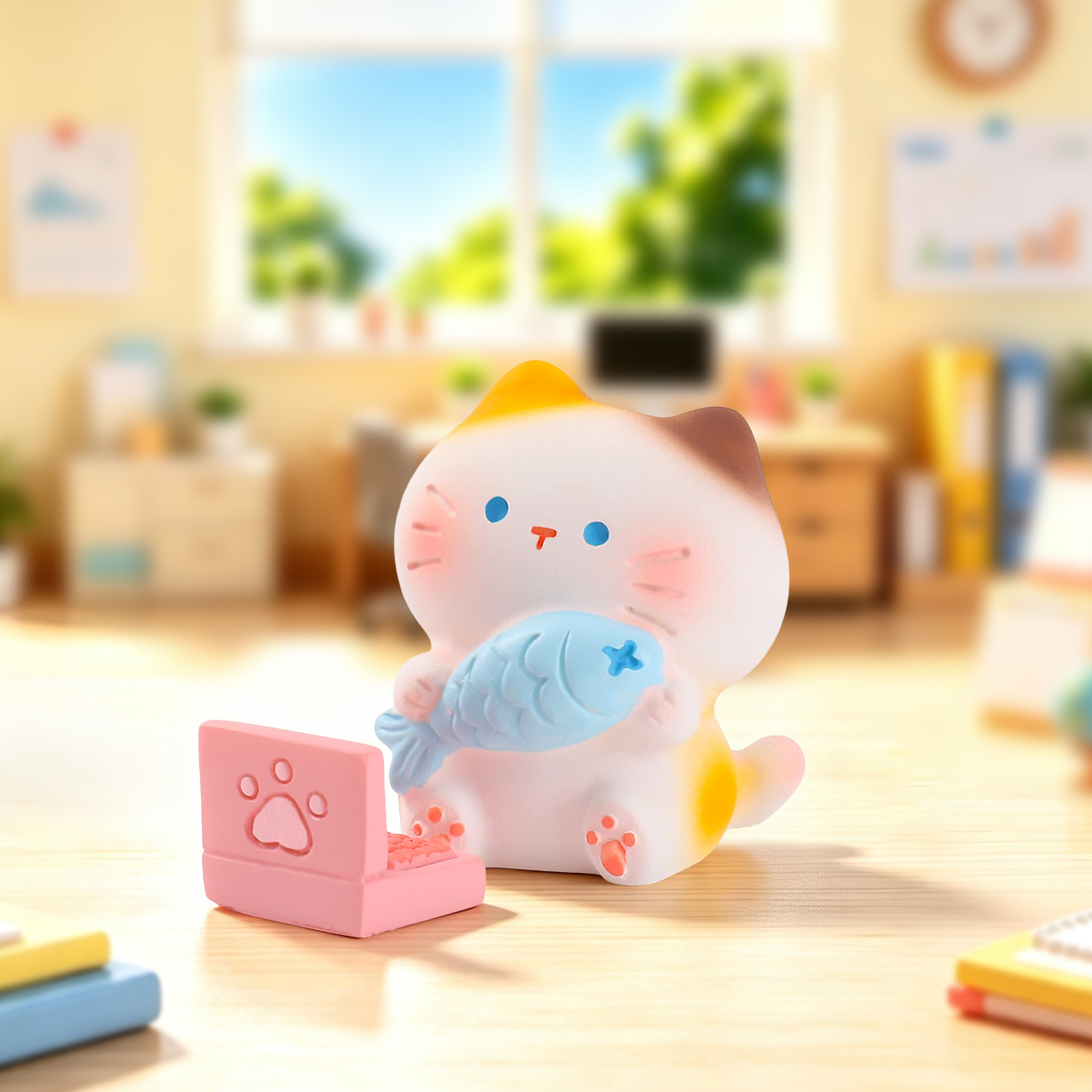 โมเดลแมวเรซิ่นในกล่องสุ่ม ตุ๊ก - Office Technician บทวิจารณ์และราคา