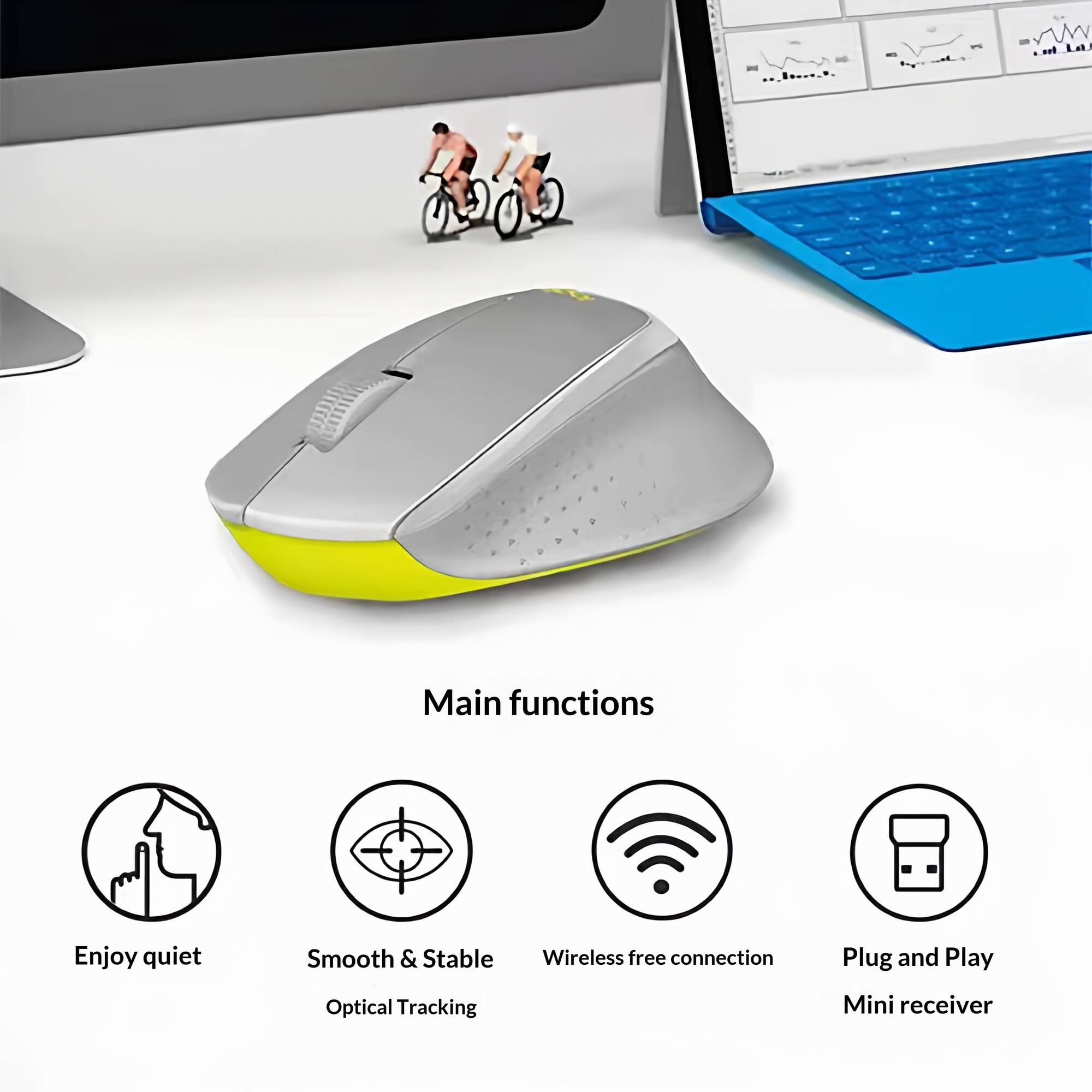เมาส์ไร้สาย Logitech M330 Sile - Tech Office Environment บทวิจารณ์และราคา